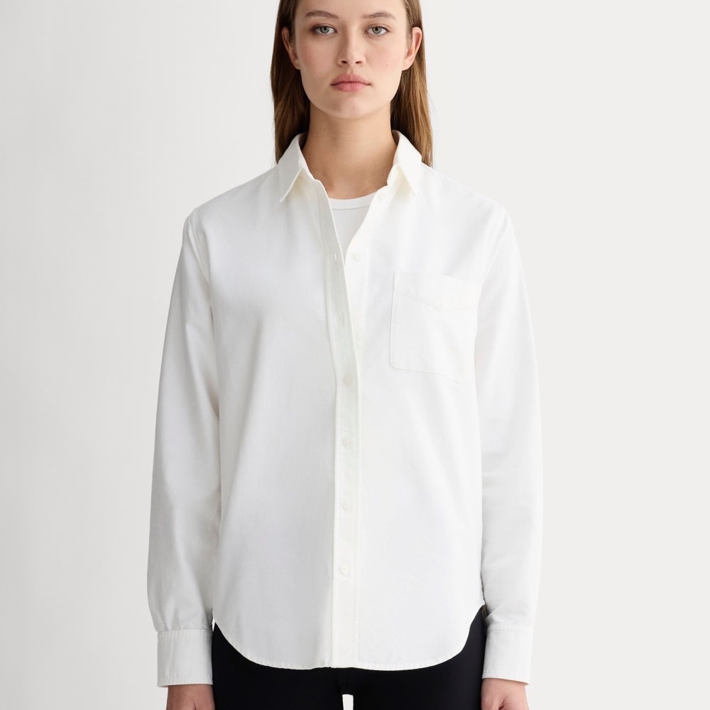 Everlane Women’s The Must-Have Oxford Shirt - White, Size 10